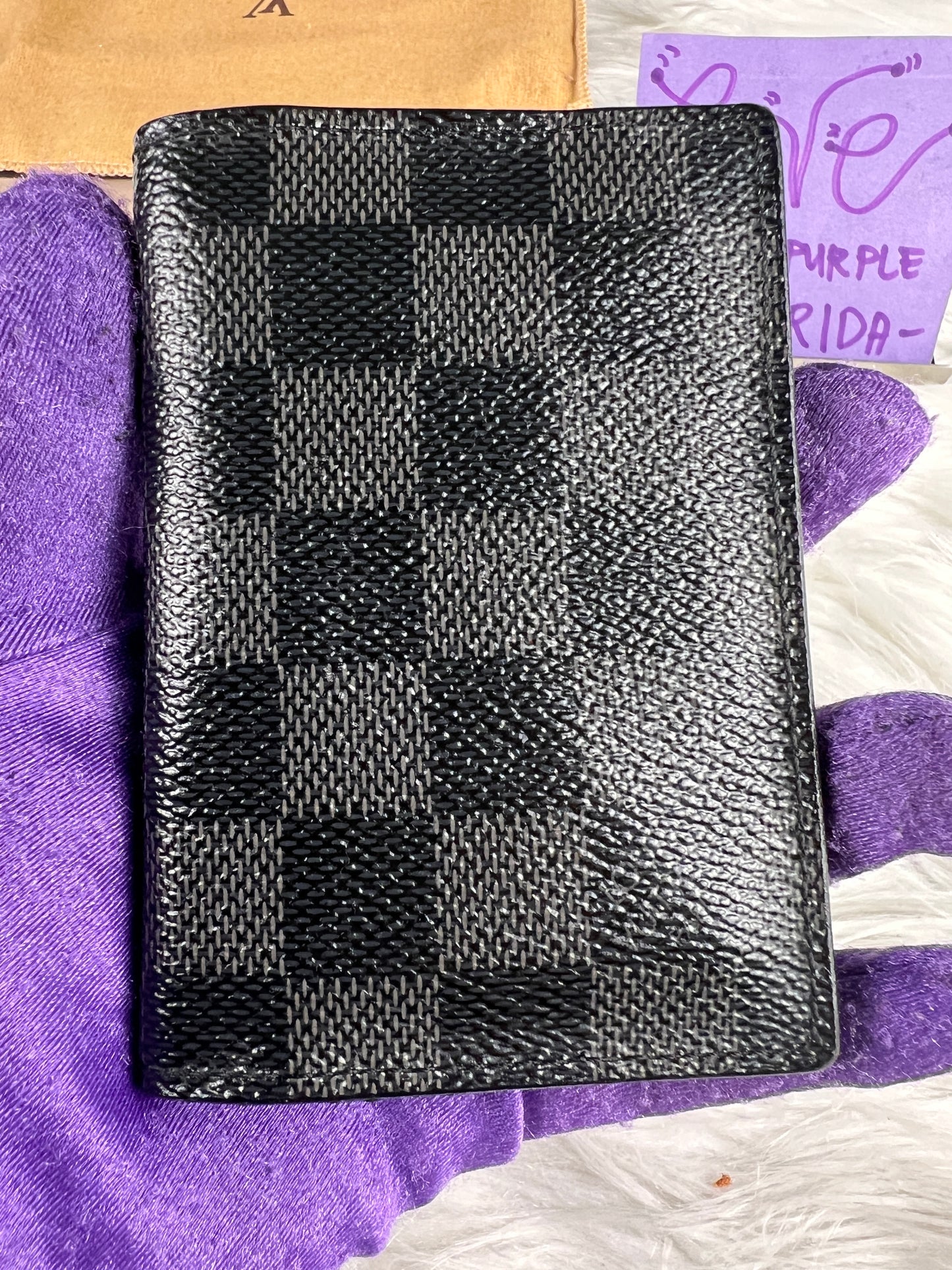 DAMIER GRAPHITE COMPACT CARD CASE/ HOLDER