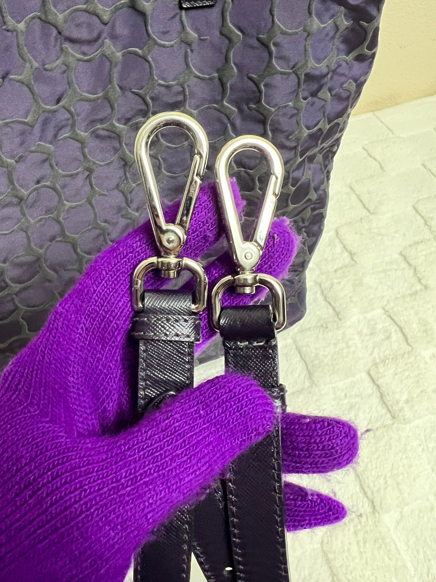 P_R_A_D_A TOTE PURPLE