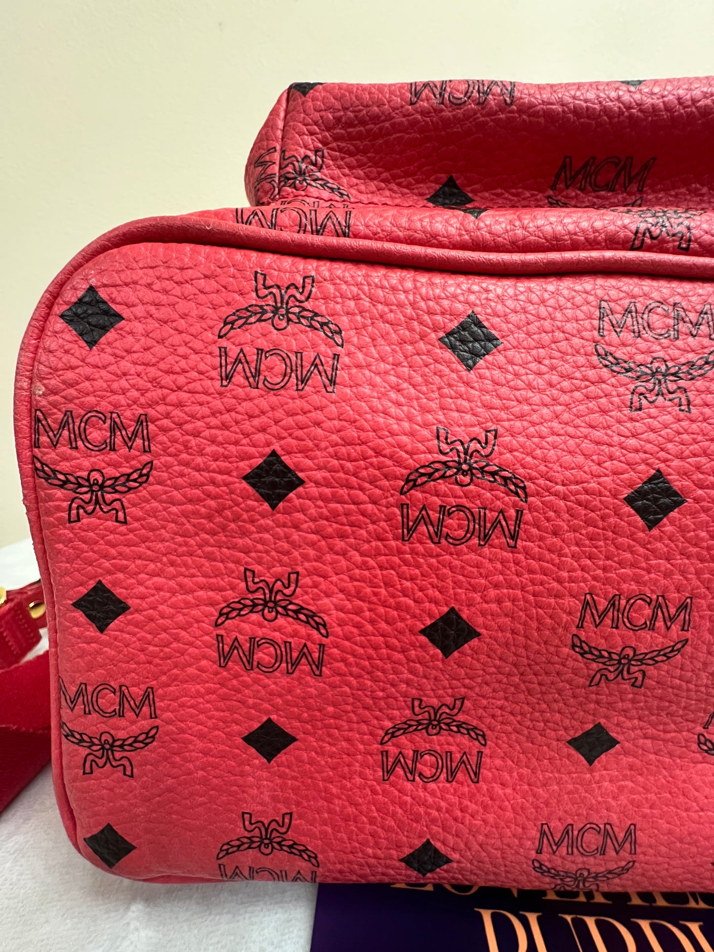 MCM RED BAGPACK LTD
