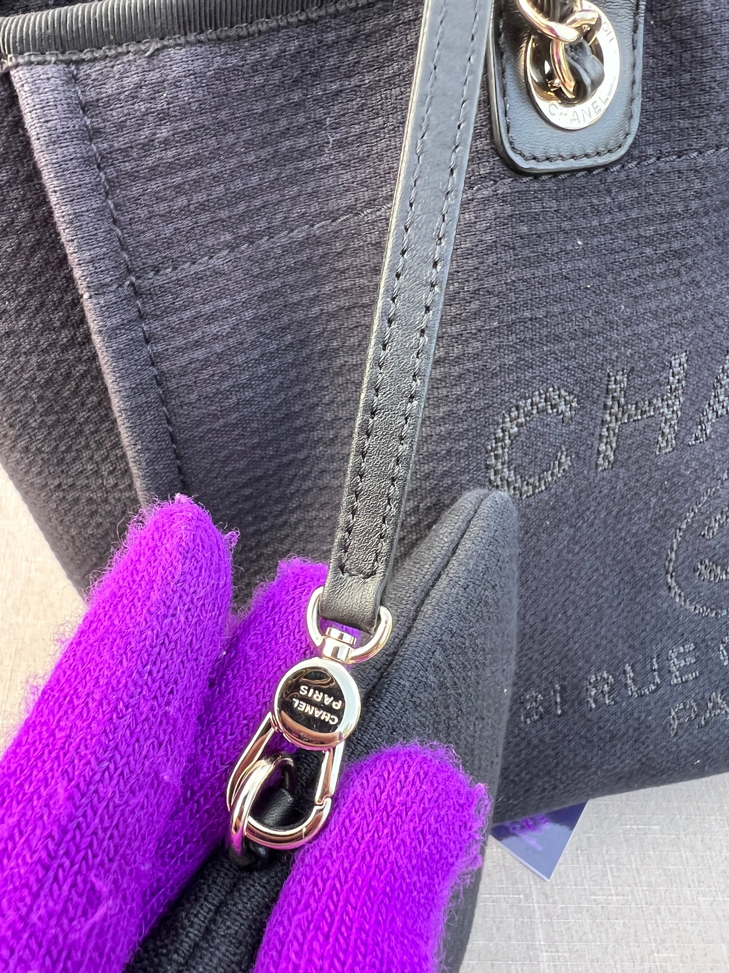 DEAUVILLE TOTE MEDIUM BLACK