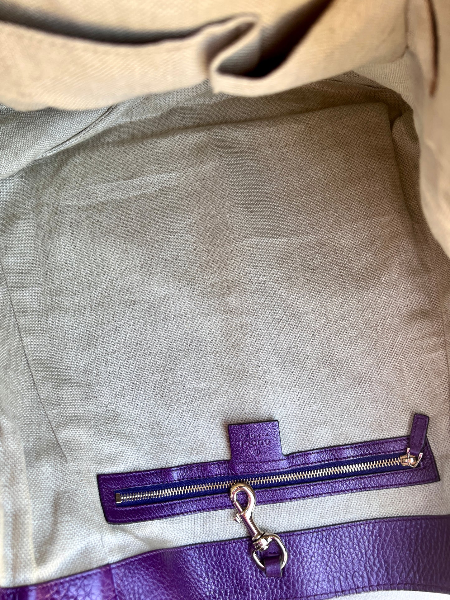 PURPLE TOTE BAG