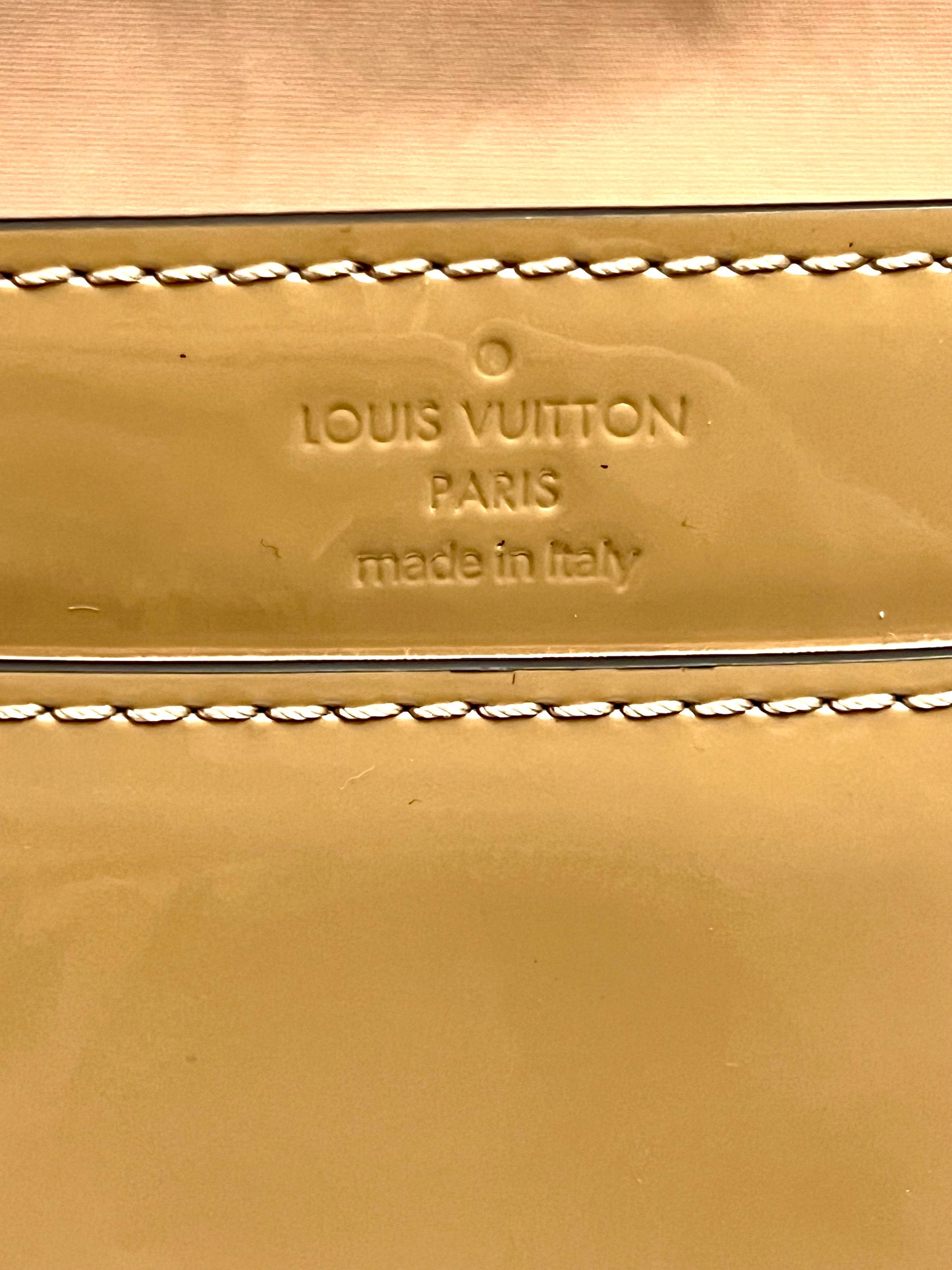 LOUISE CLUTCH VERNIS YELLOW