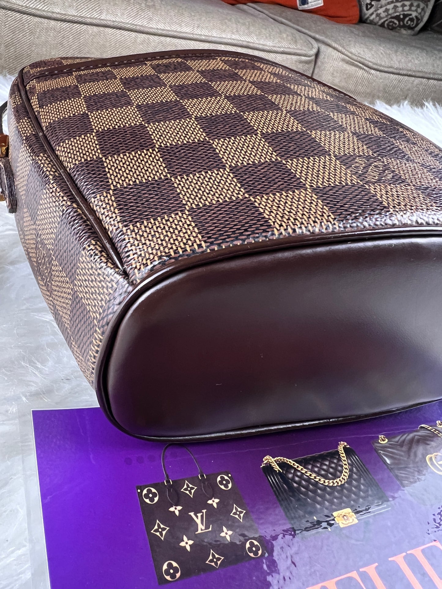 IPANEMA PM CROSSBODY DAMIER EBENE