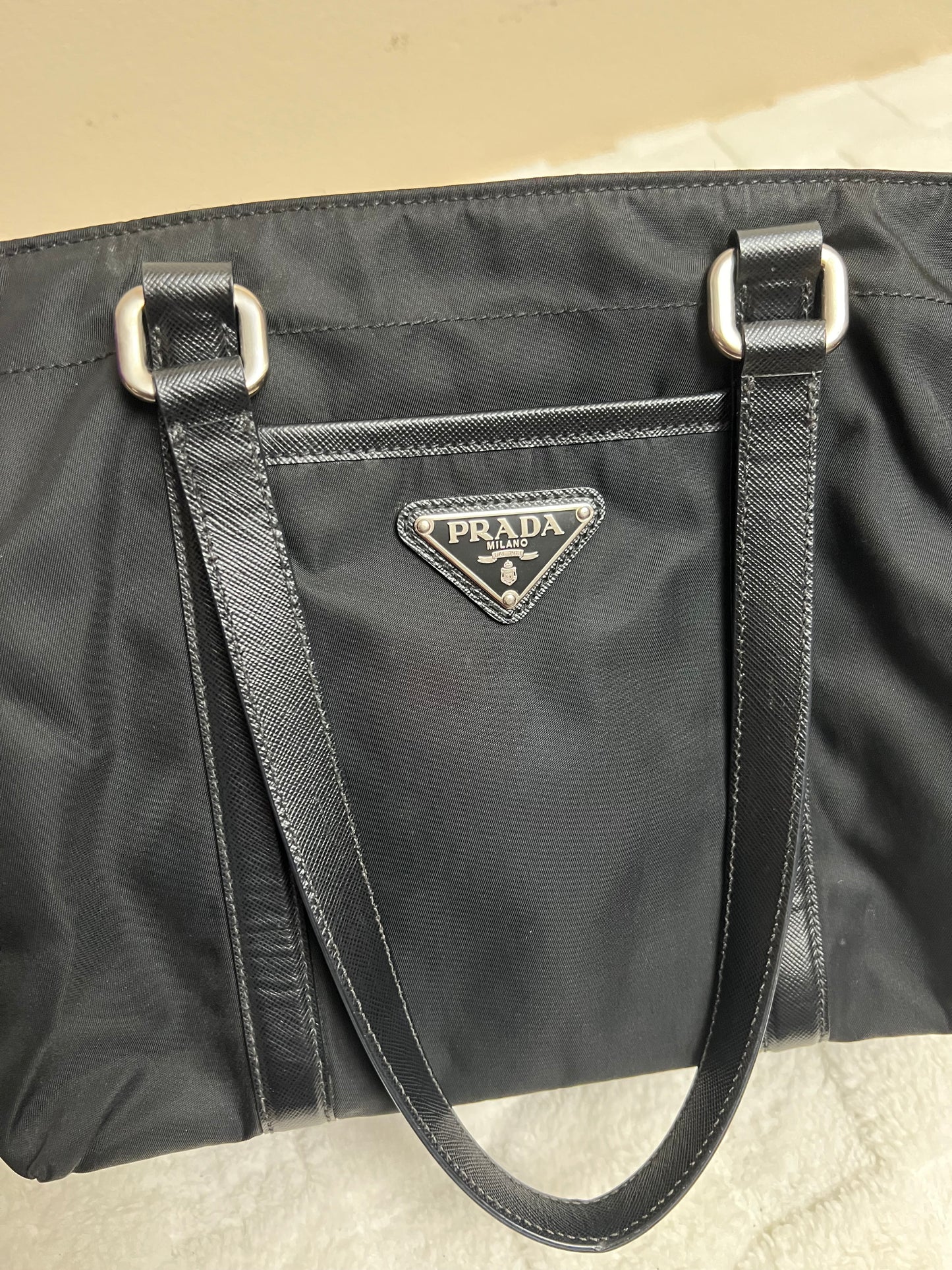 P_R_A_D_A TOTE BAG BLACK