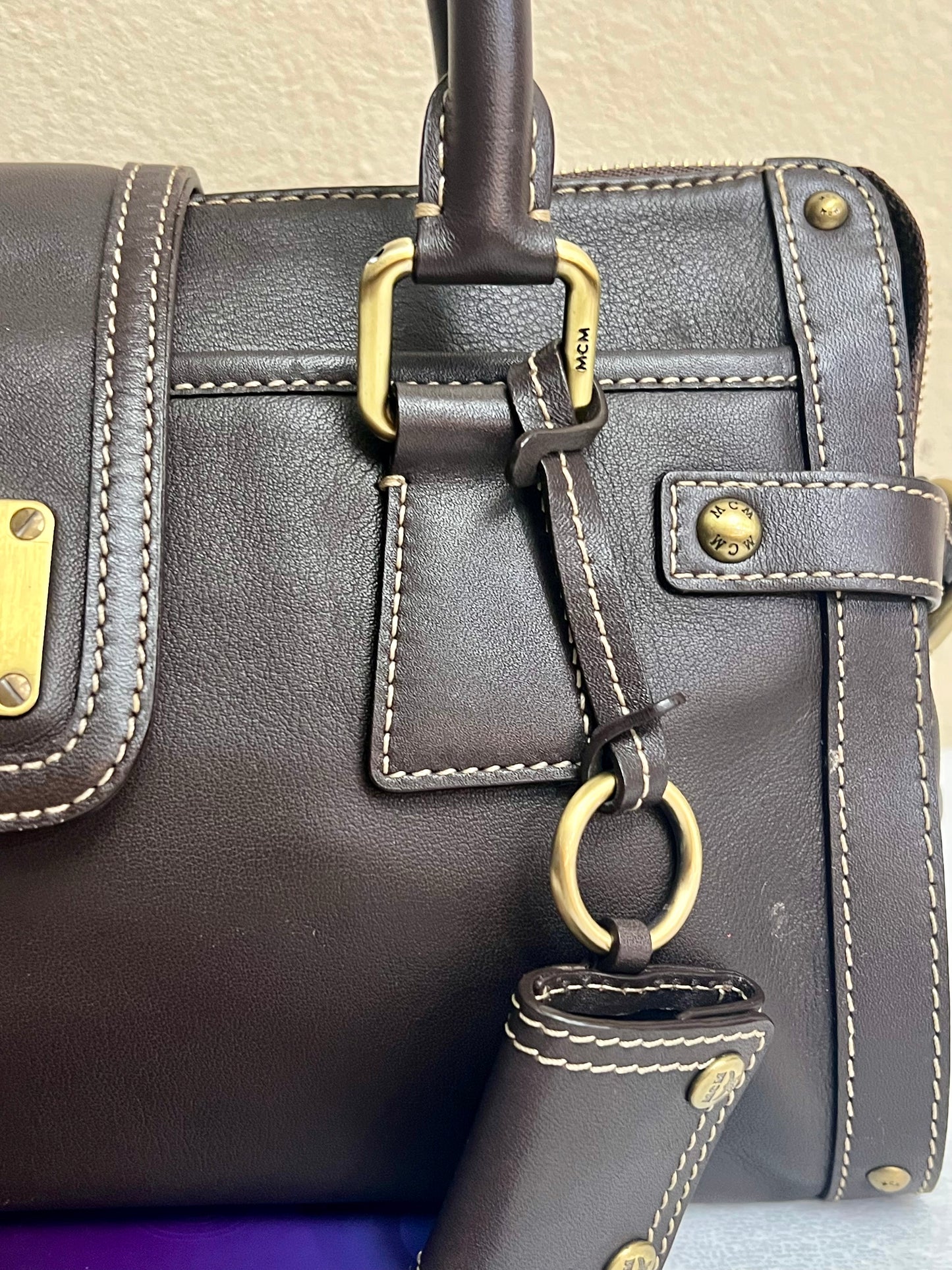 MCM CHOCO BROWN TOTE
