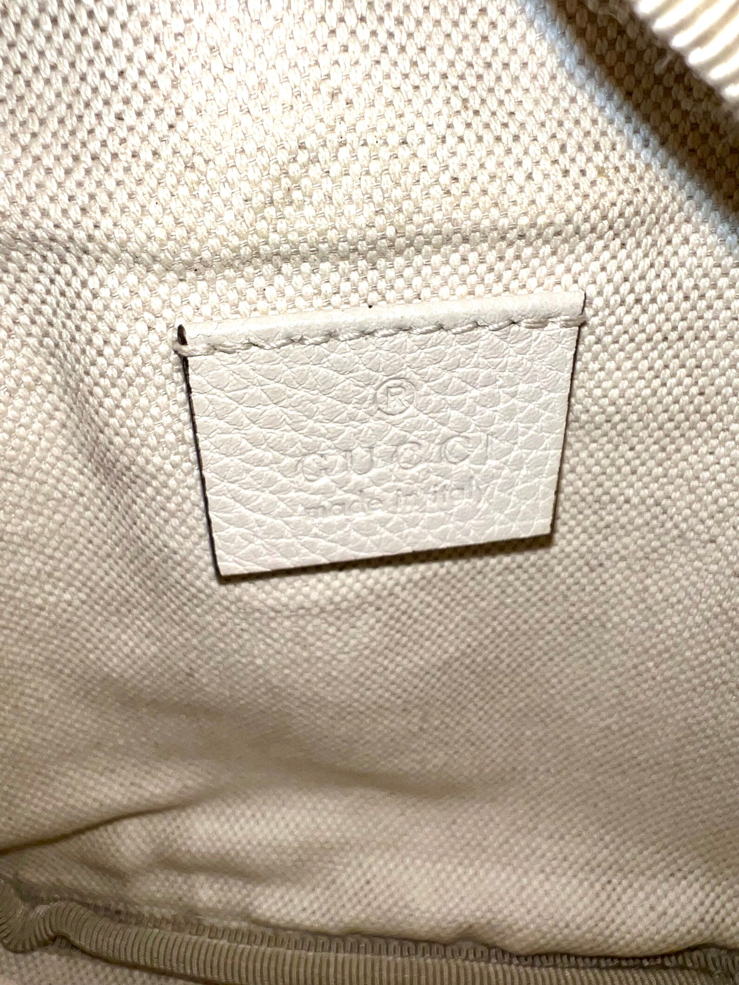 G_G BELT BAG WHITE