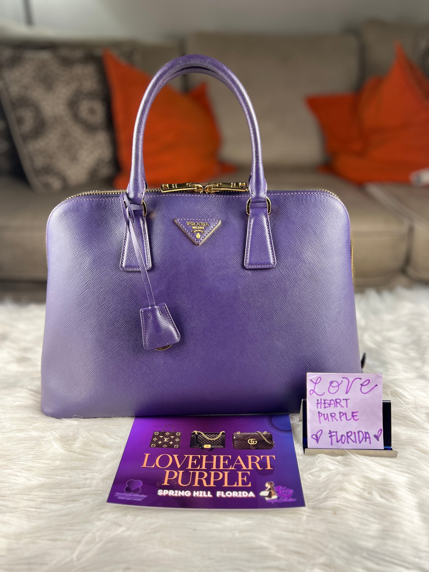 SAFFIANO PROMENADE HANDBAG