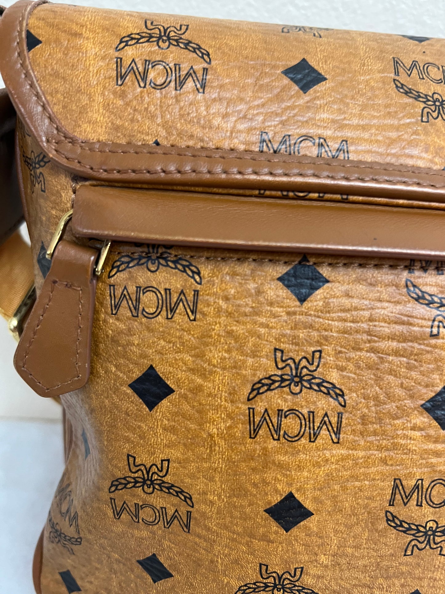 MCM COGNAC CROSSBODY