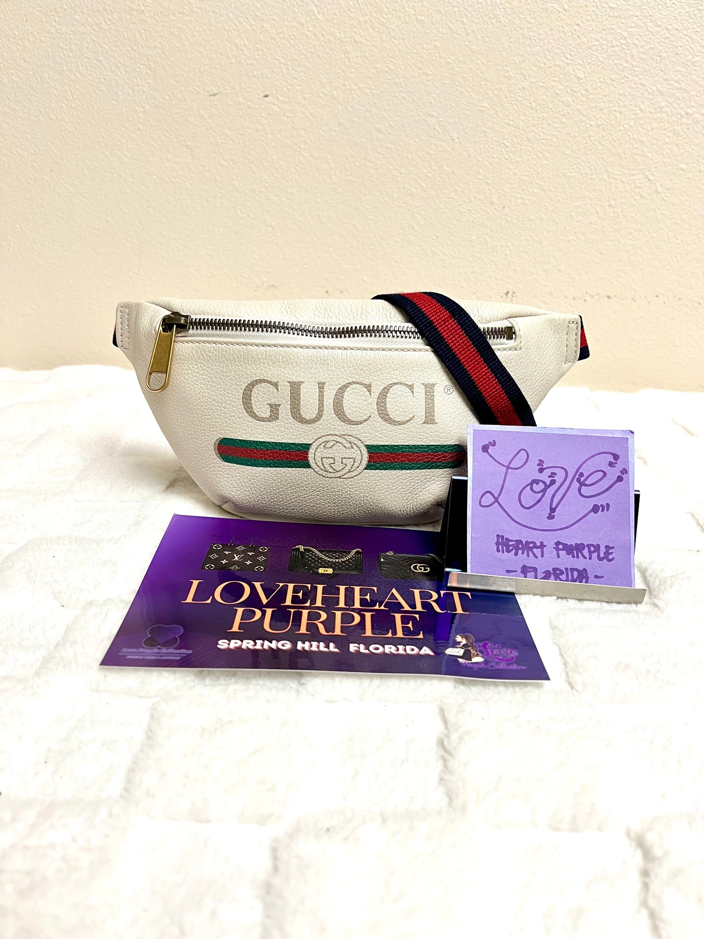 G_G BELT BAG WHITE