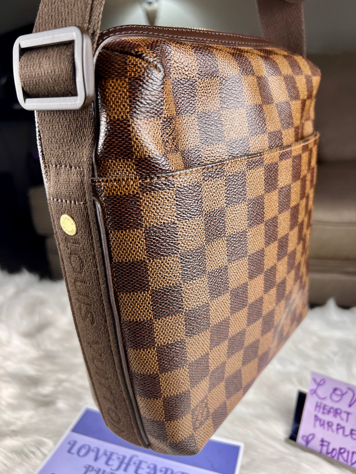 TROTTEUR DAMIER MESSENGER BAG