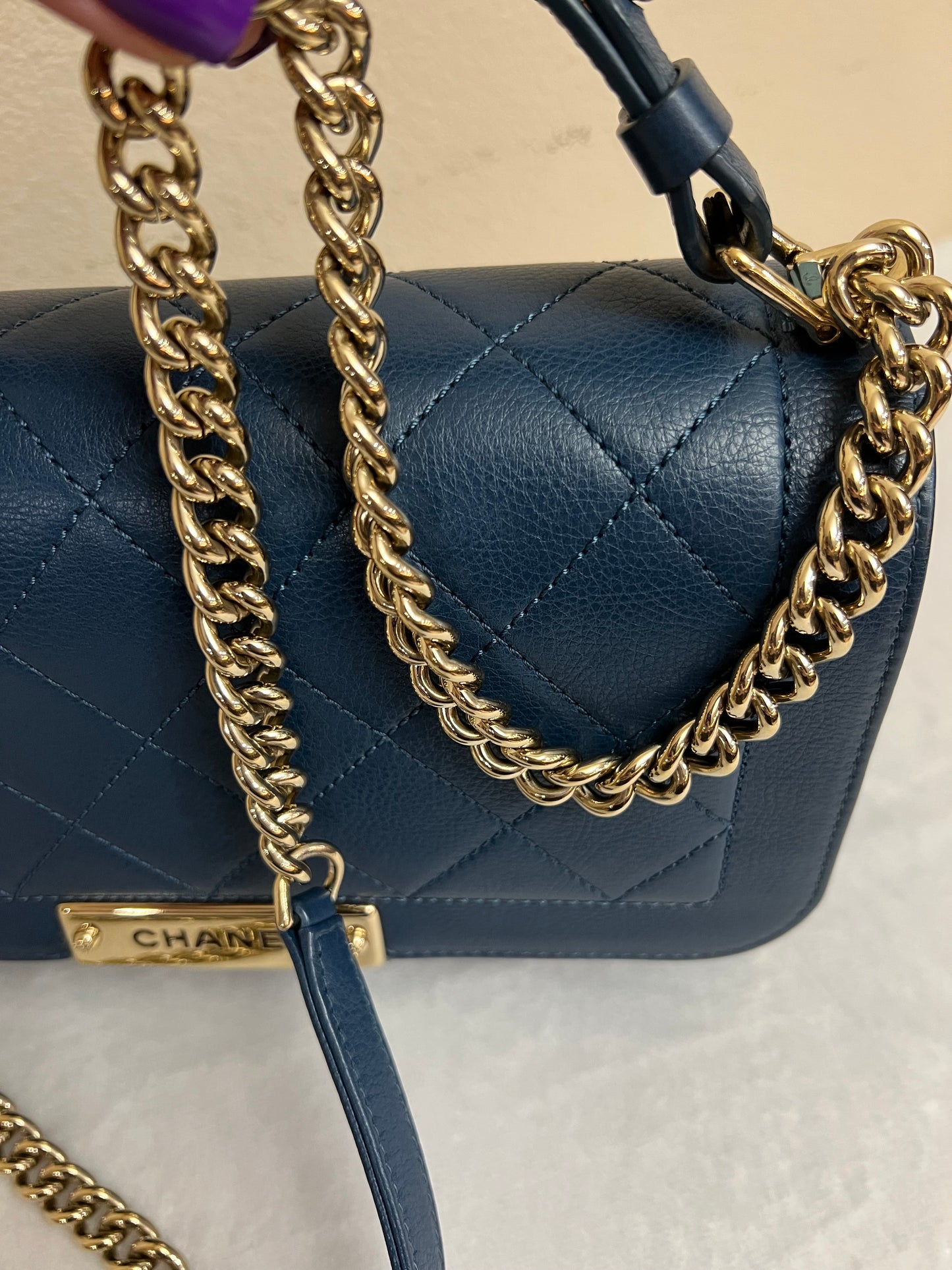 LABEL CLICK FLAP BLUE