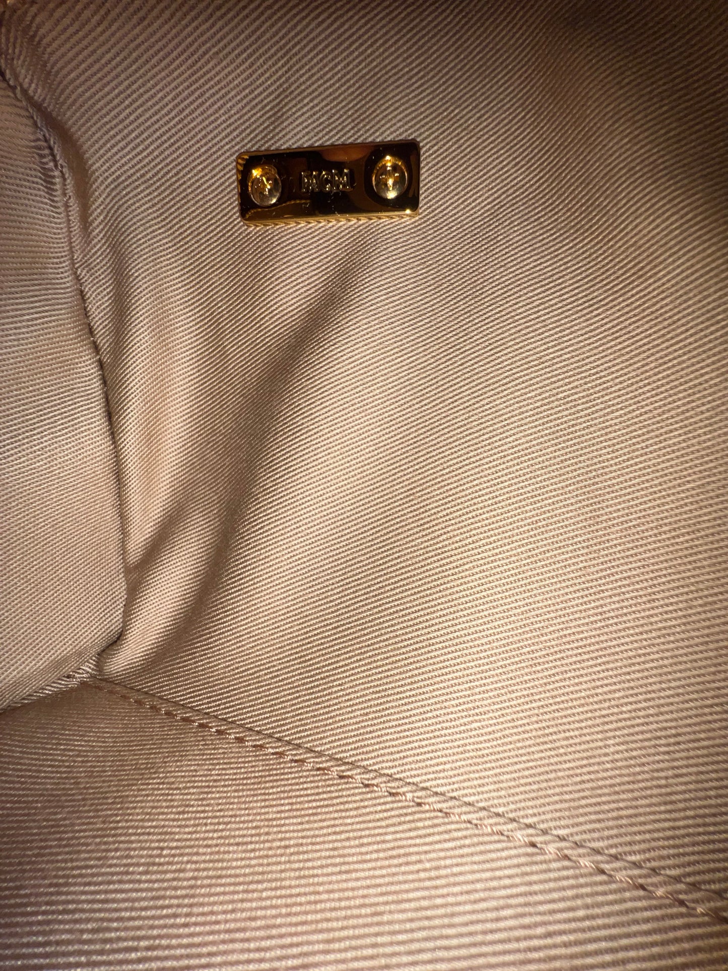 MCM MINI BOSTON COGNAC
