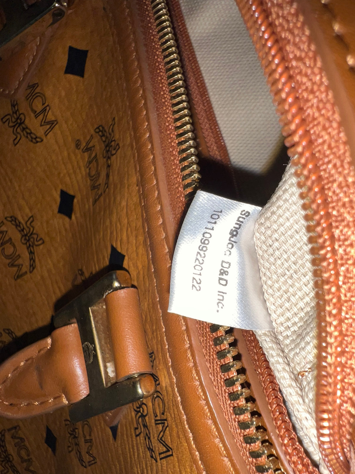MCM DUFFLE 40 COGNAC