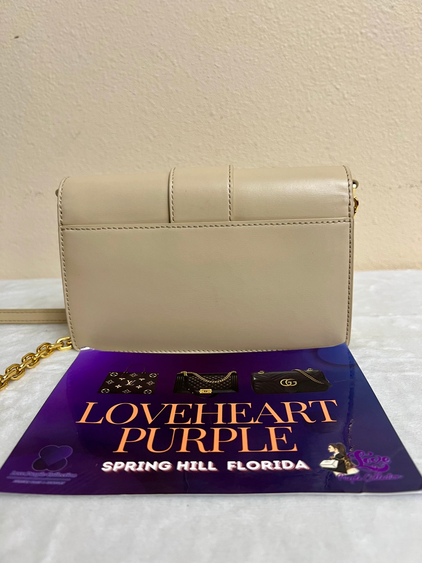 MCM Tracy Laurel Leather Chain Crossbody.
