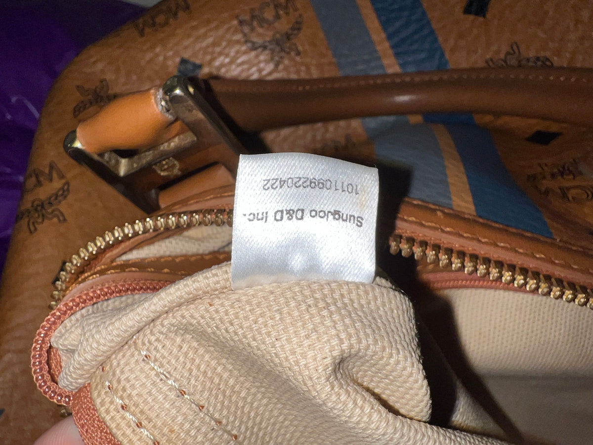 MCM DUFFLE 40 COGNAC