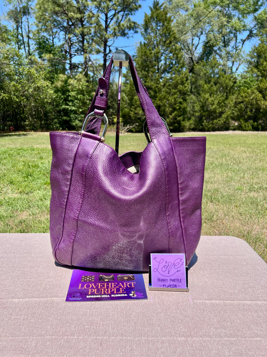 PURPLE TOTE BAG