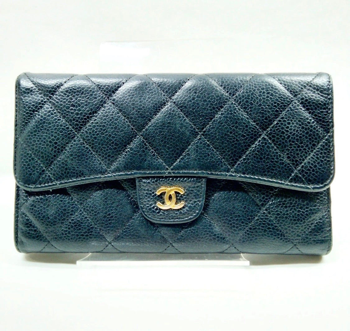 ZIPPY CAVIAR LONG WALLET SILVER GHW