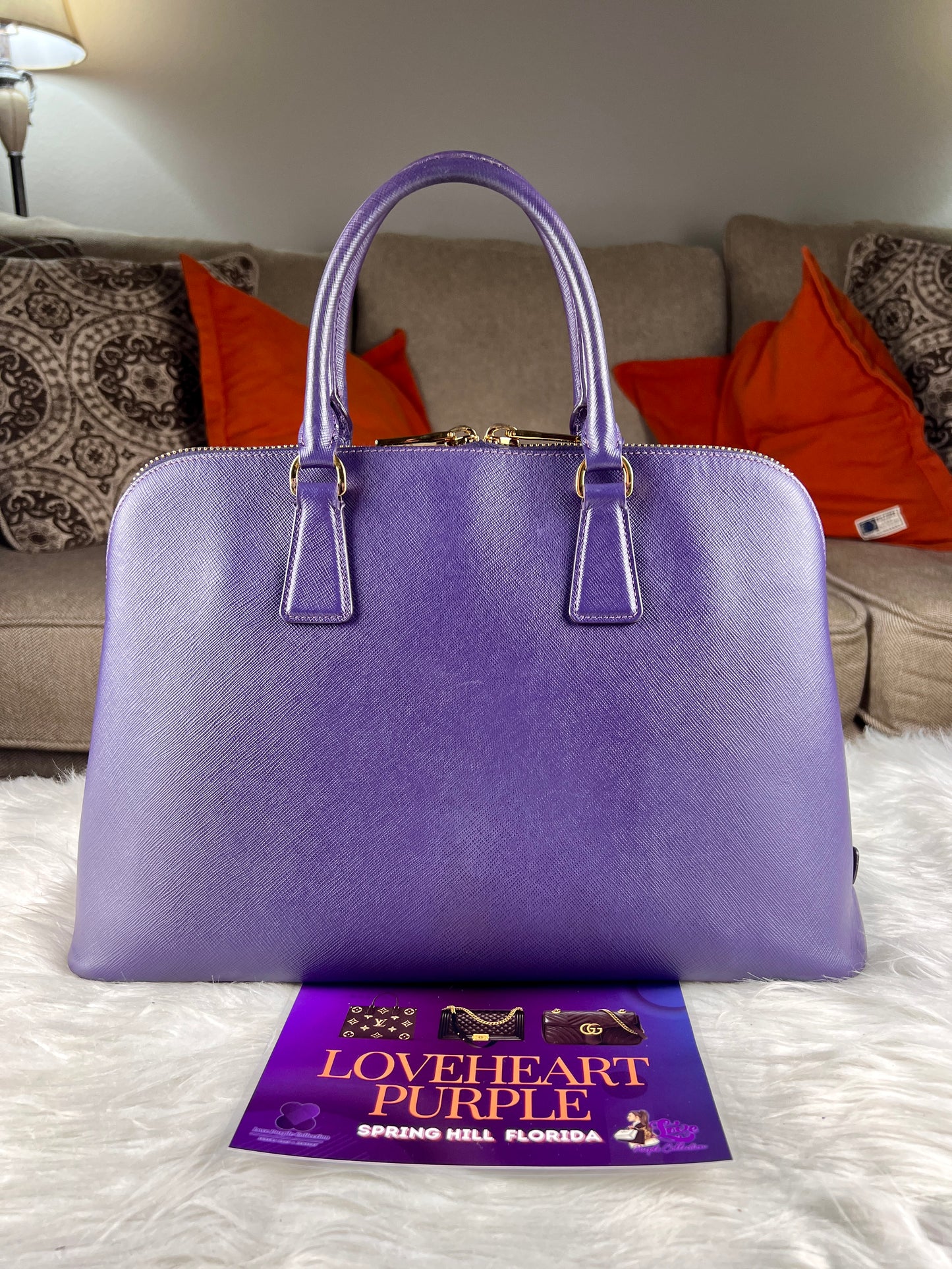 SAFFIANO PROMENADE HANDBAG