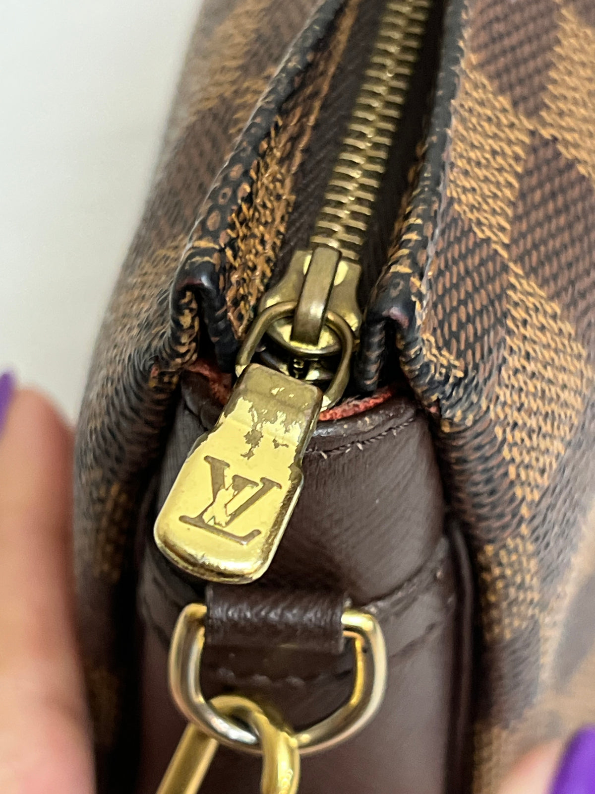 MINI POCHETTE DAMIER