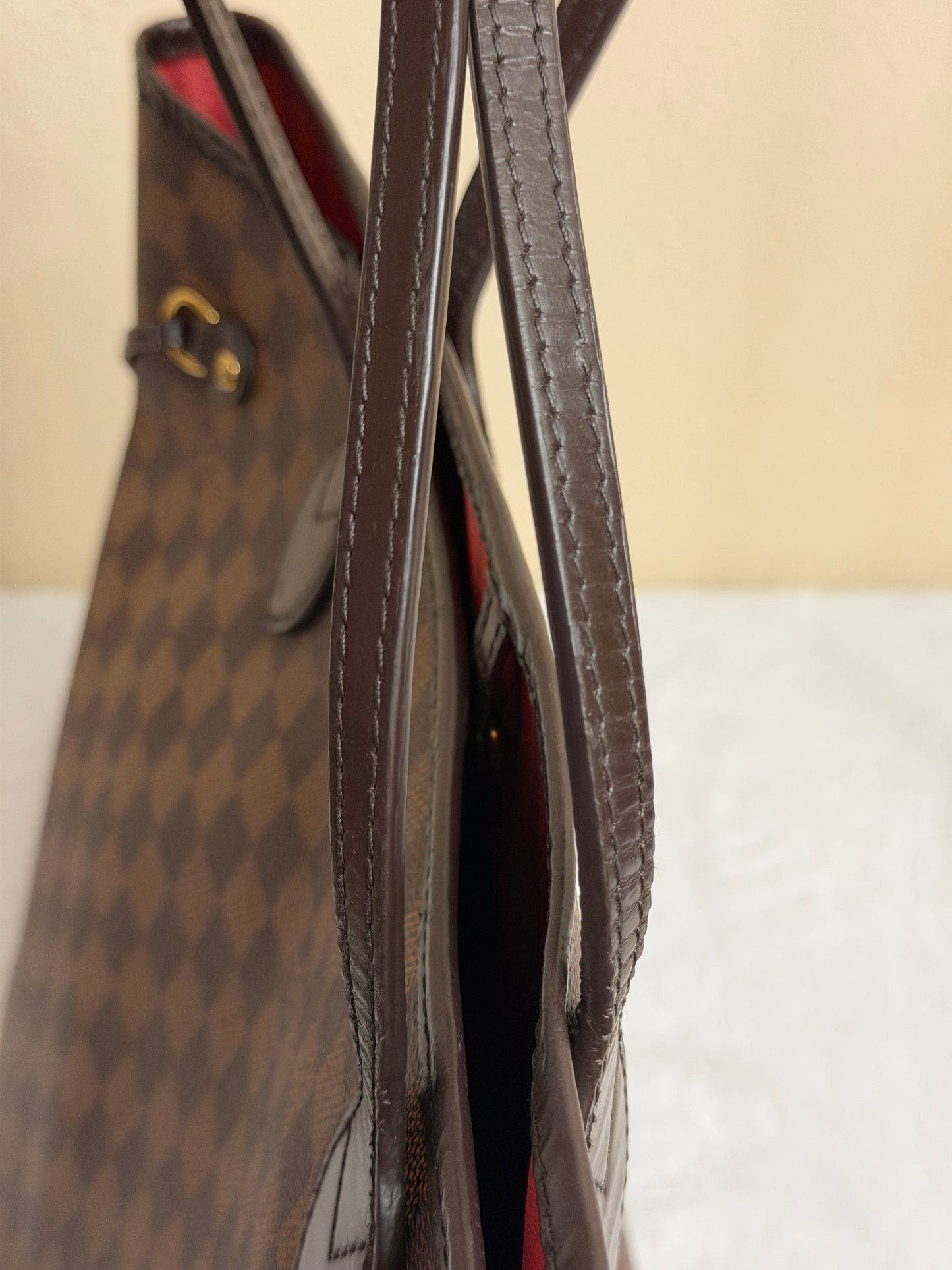NEVERFULL MM W/ POUCH DAMIER EBENE