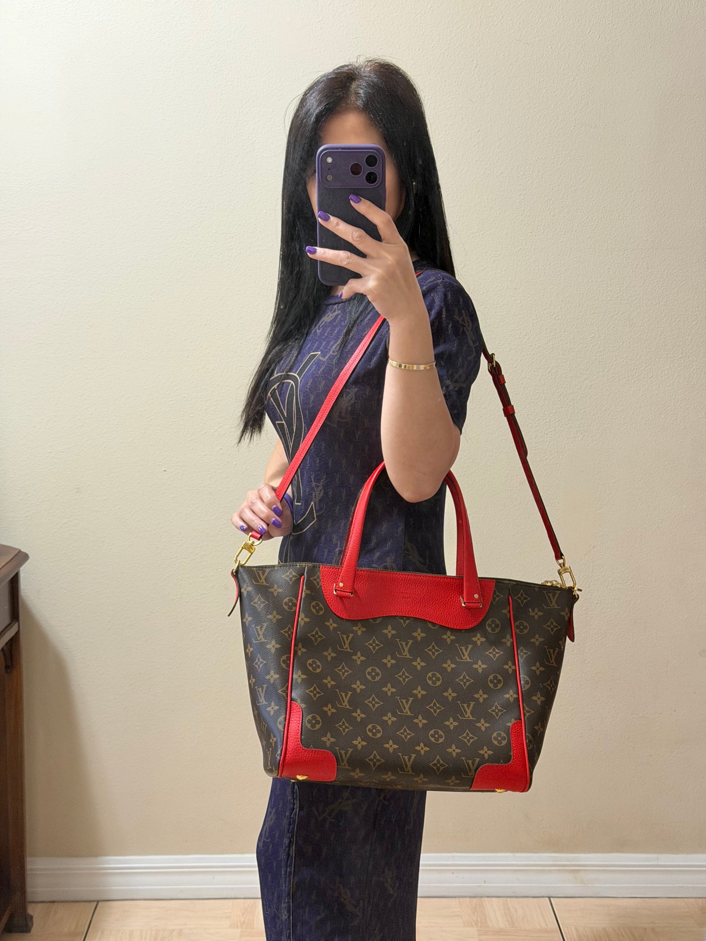 ESTRELA NM MONOGRAM RED