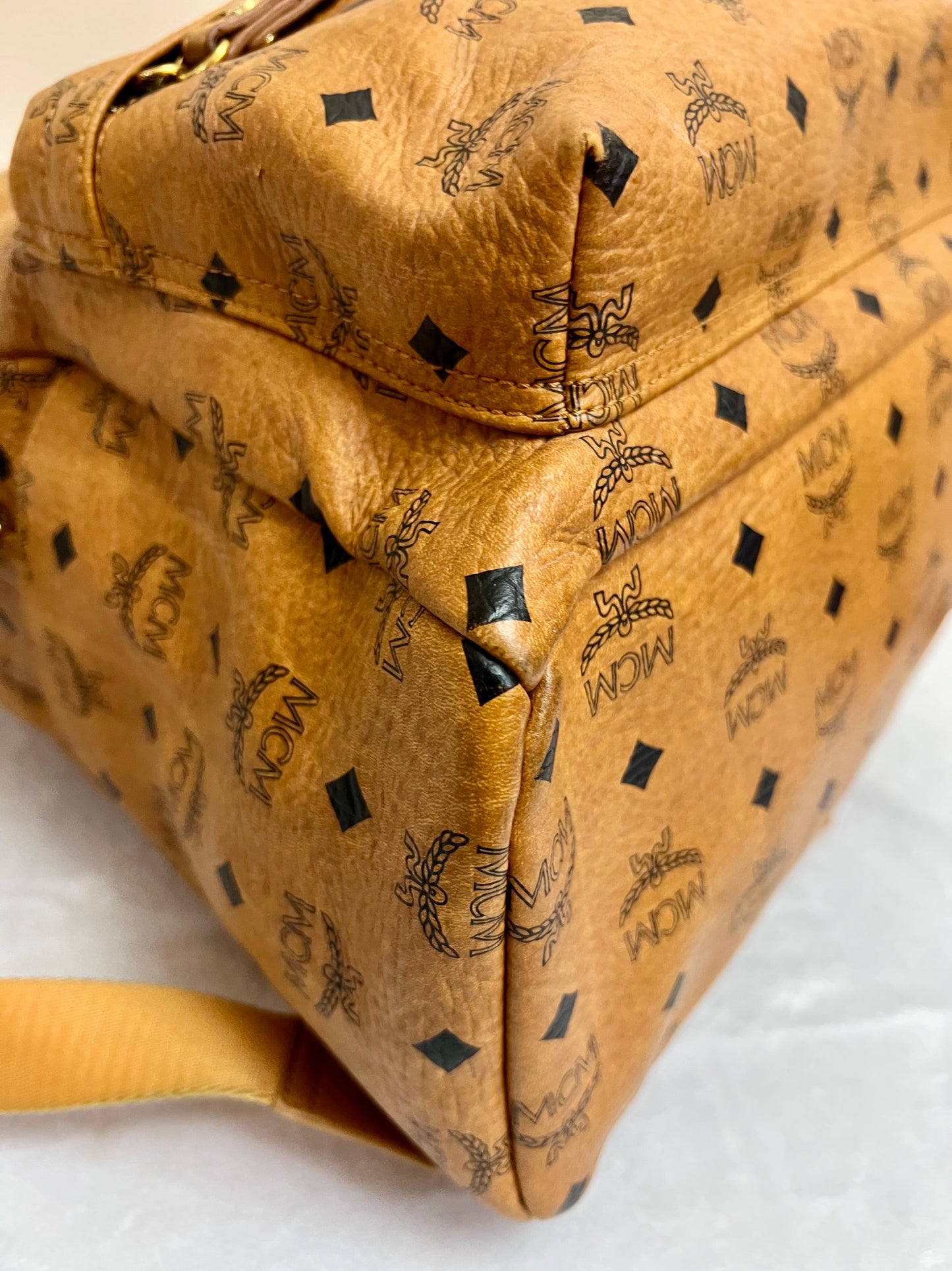 MCM BAGPACK COGNAC LIMITED EDITION