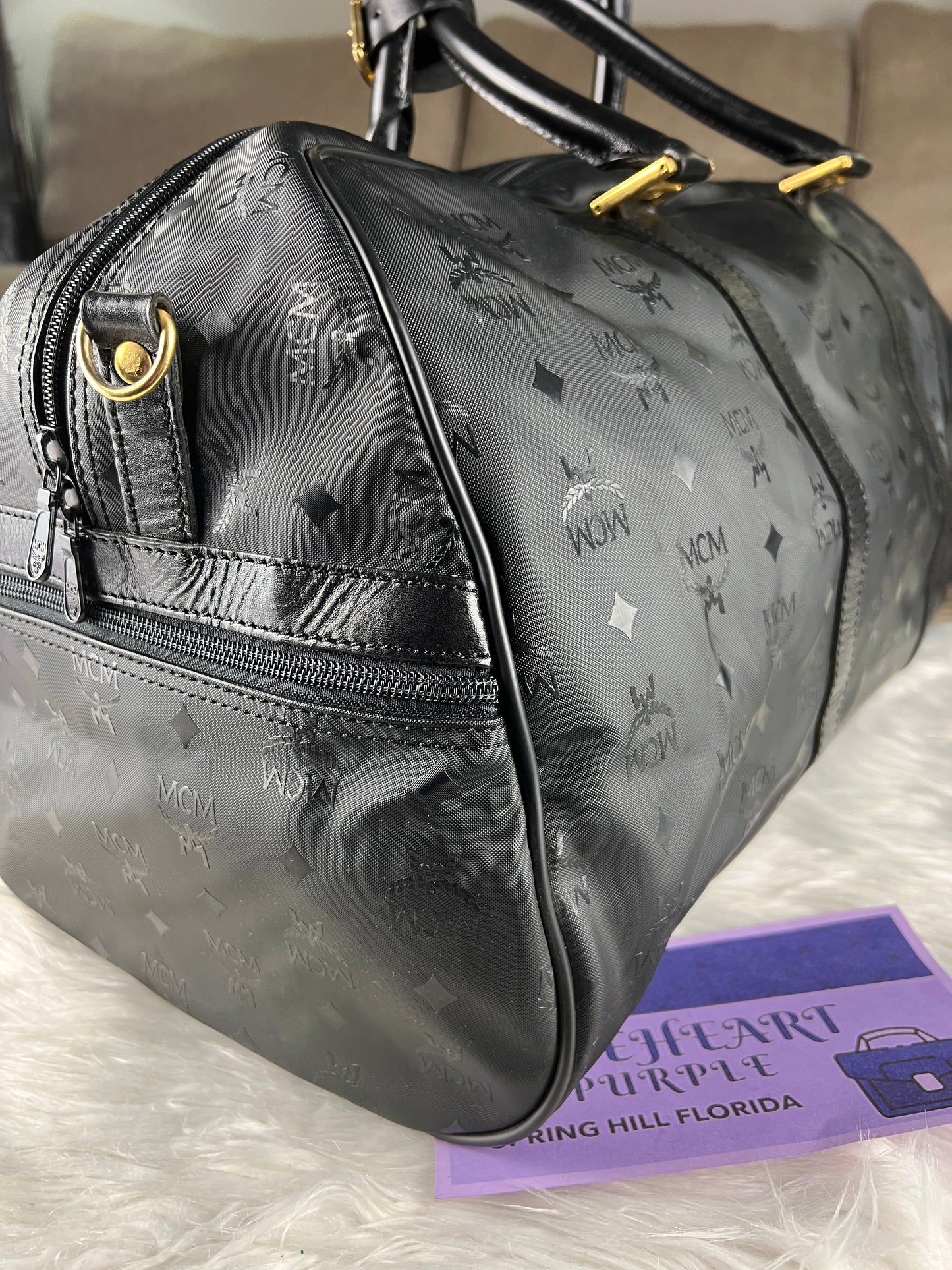 MCM TRAVEL BAG BLACK 60