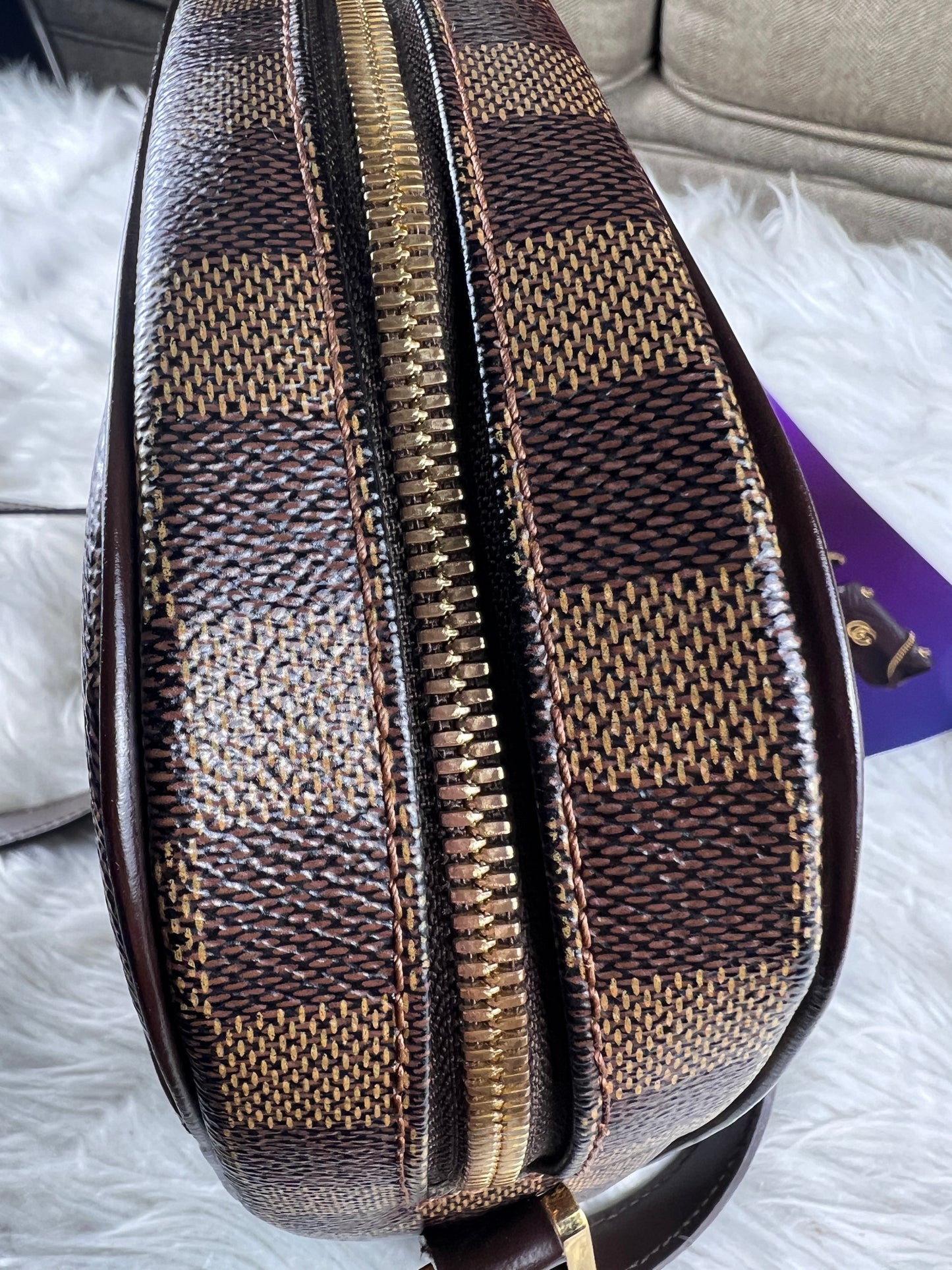 IPANEMA PM CROSSBODY DAMIER EBENE