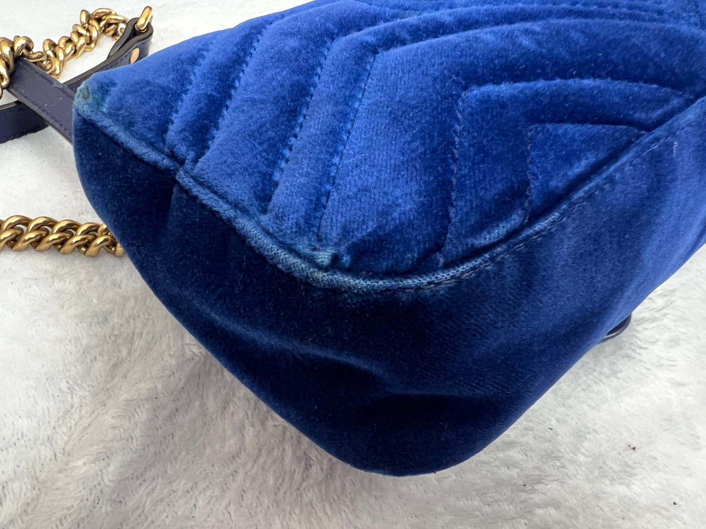 MARMONT VELVET BLUE SMALL