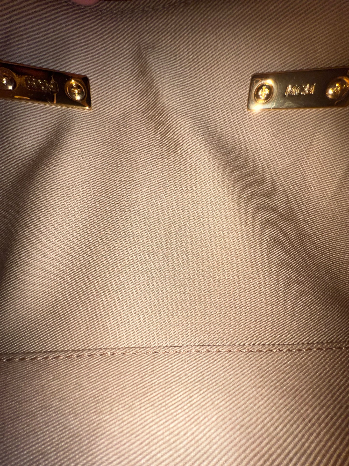 MCM MINI BOSTON COGNAC