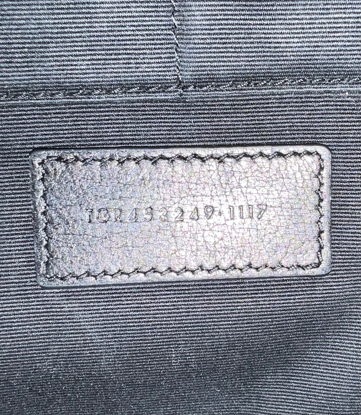 YSL CROC CLUTCH