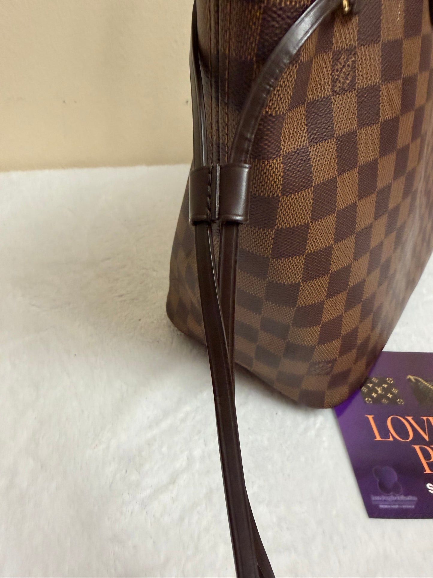 NEVERFULL MM W/ POUCH DAMIER EBENE