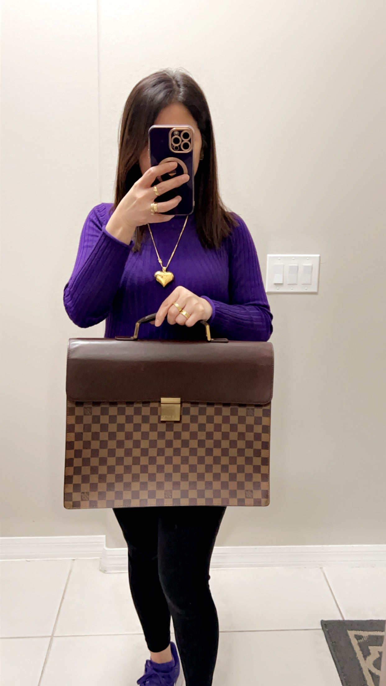 ALTONA PM BRIEFCASE DAMIER EBENE