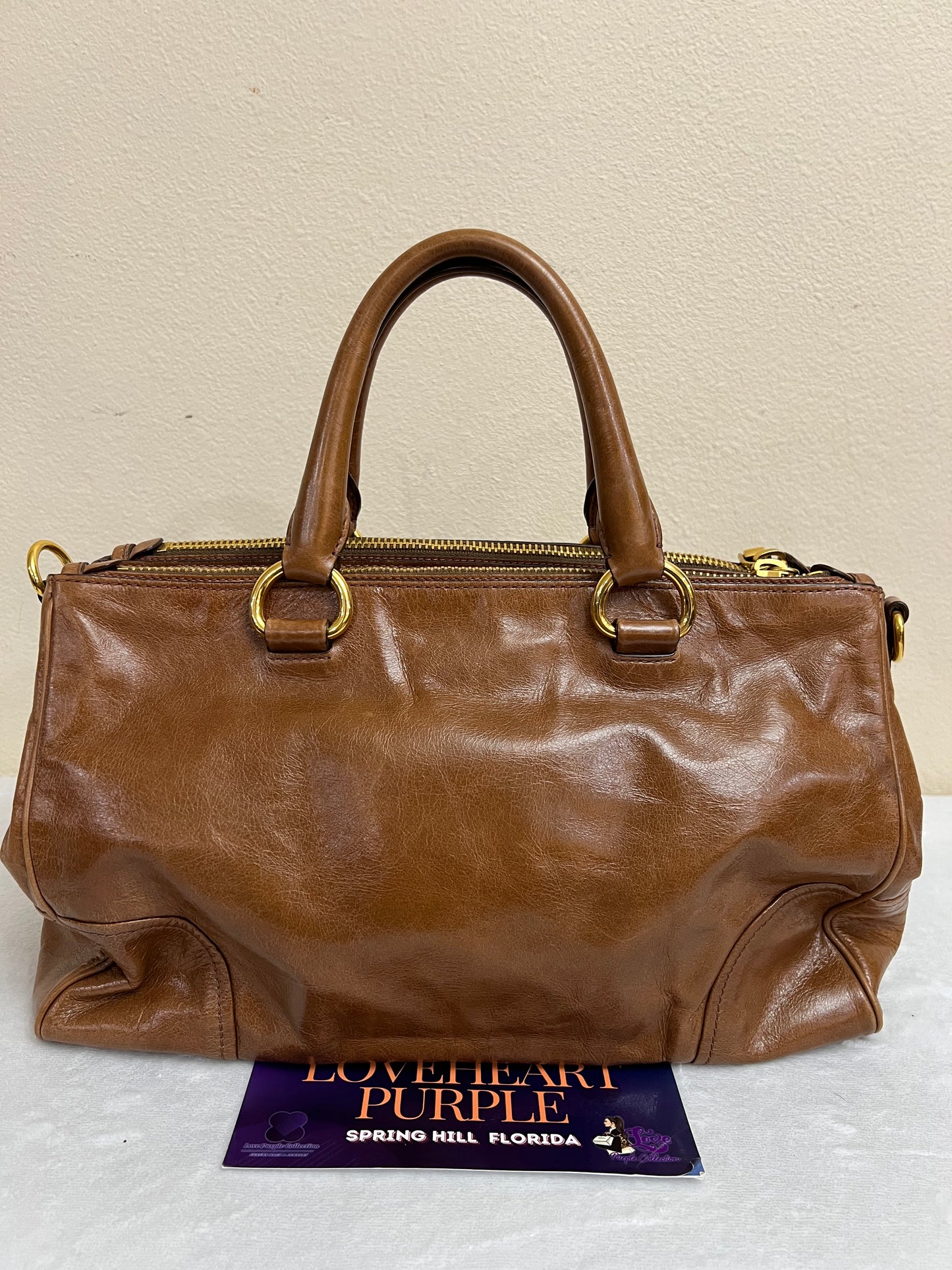 PRADA 2 WAY BROWN