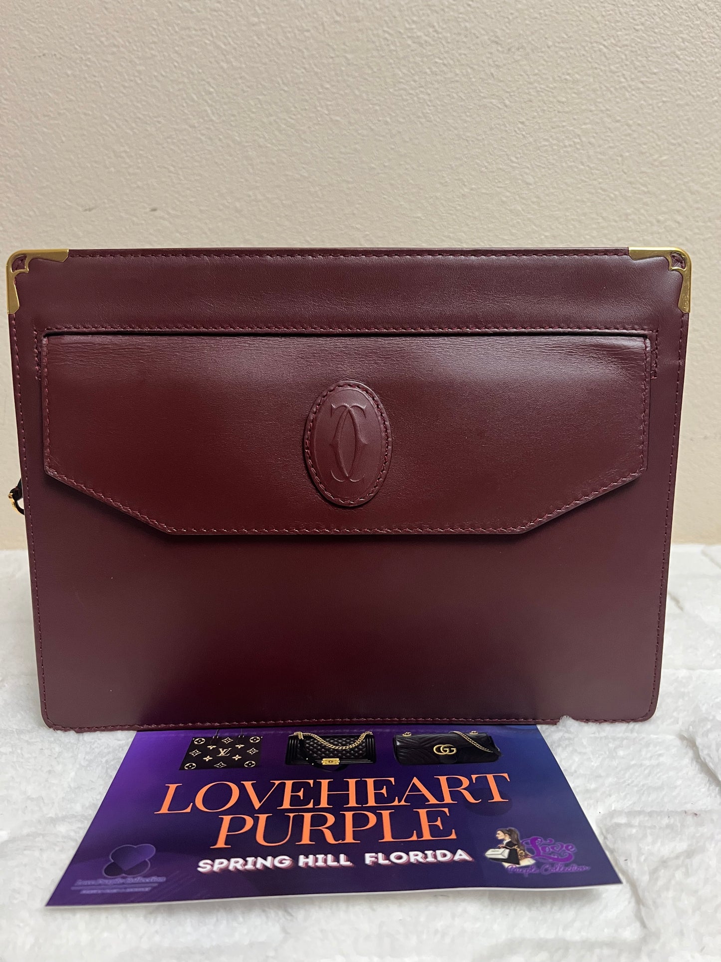 C_ A _ R _ T _ I _ E _ R CLUTCH MAROON