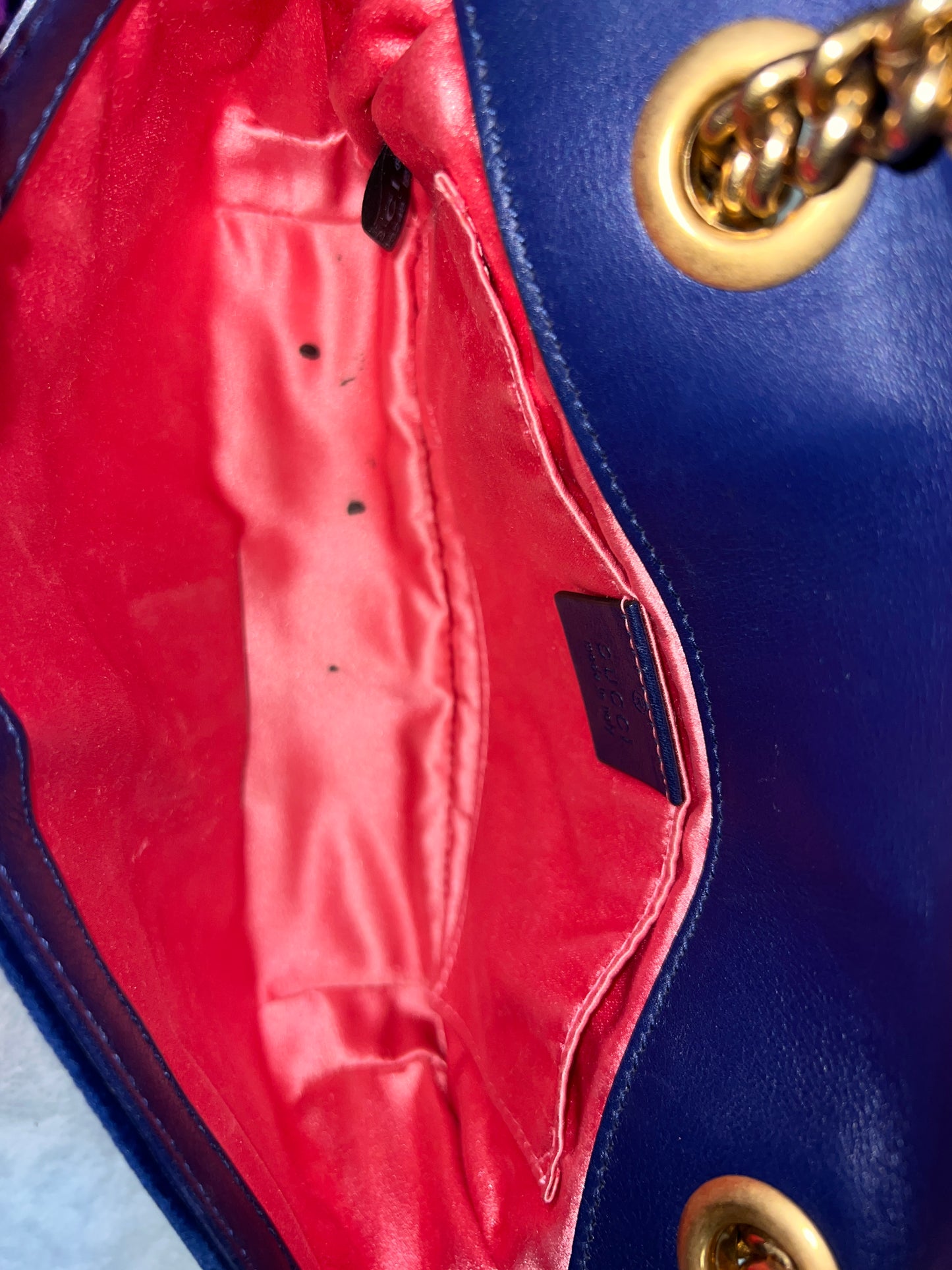 MARMONT VELVET BLUE SMALL