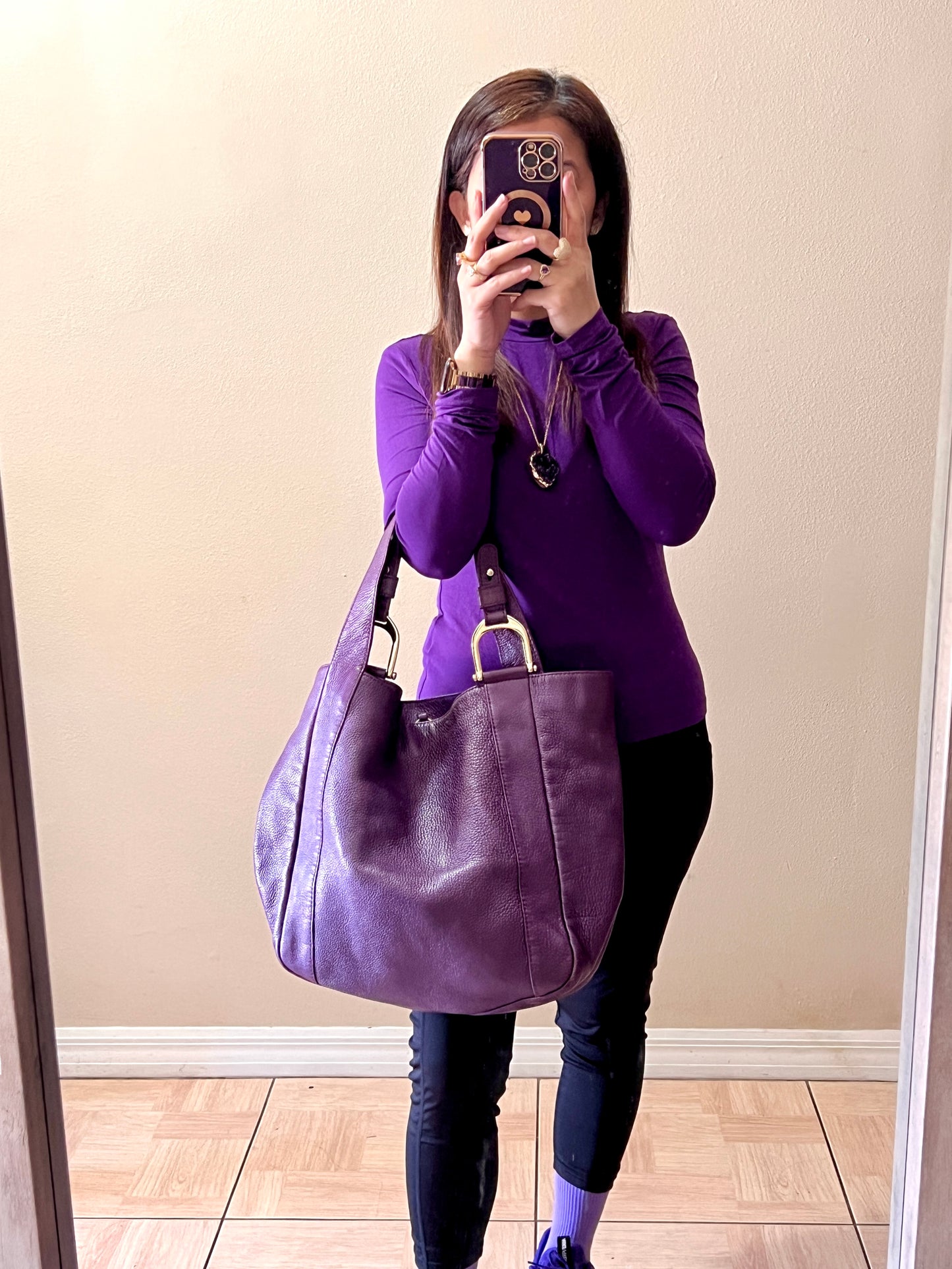 PURPLE TOTE BAG