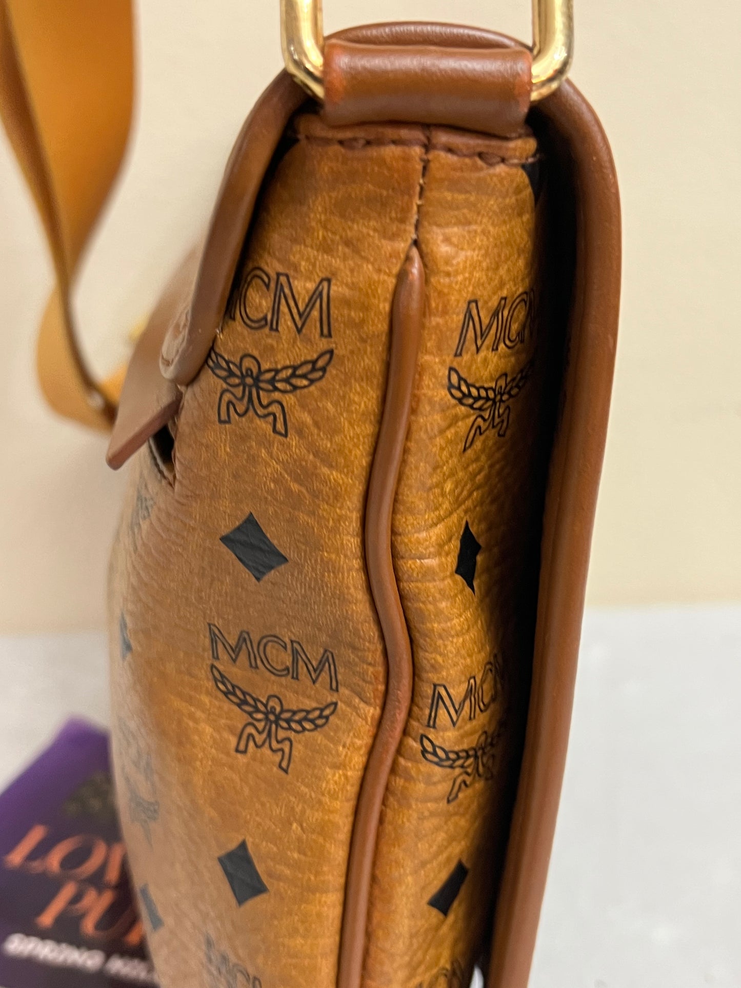 MCM COGNAC CROSSBODY