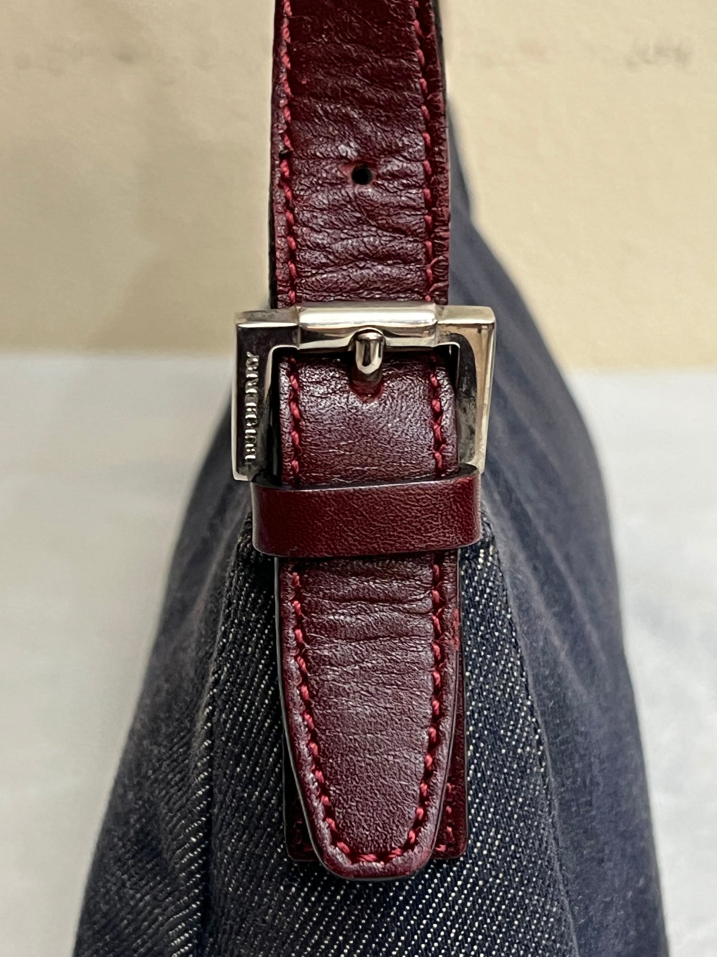 BURBERRY DENIM SHOULDER BAG