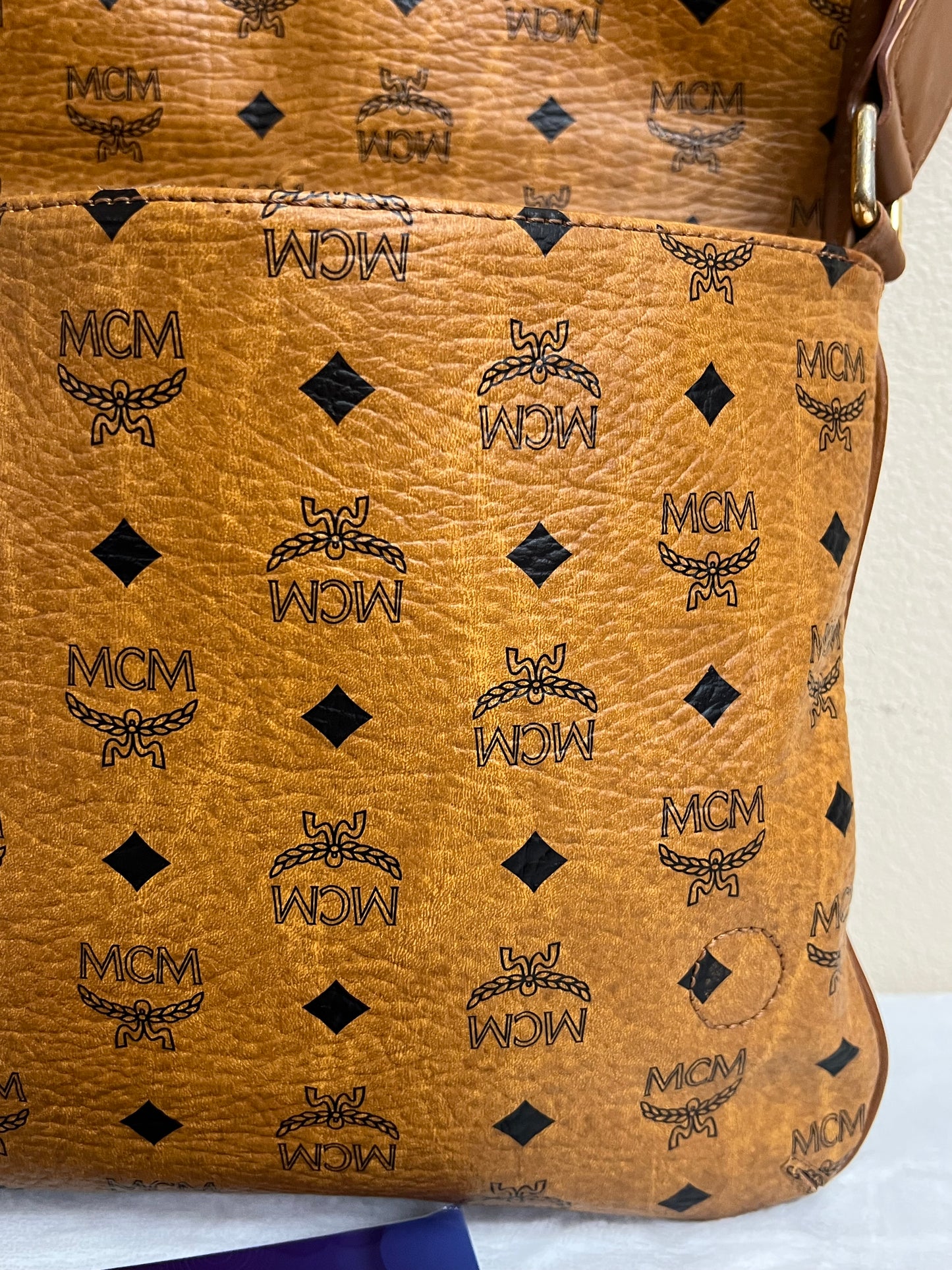 MCM COGNAC CROSSBODY