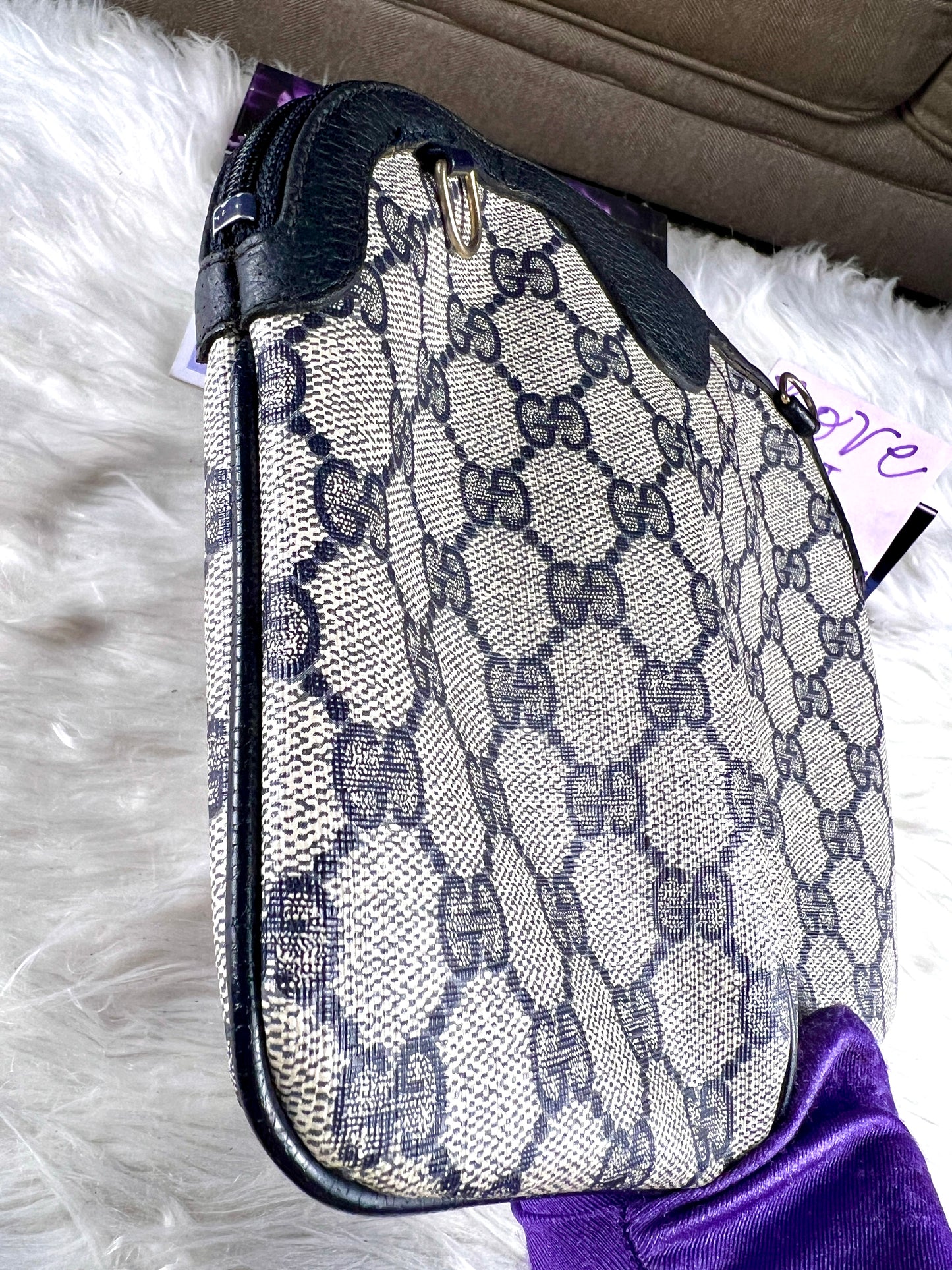 SUPREME NAVY SHERRYLINE VINTAGE CROSSBODY BAG