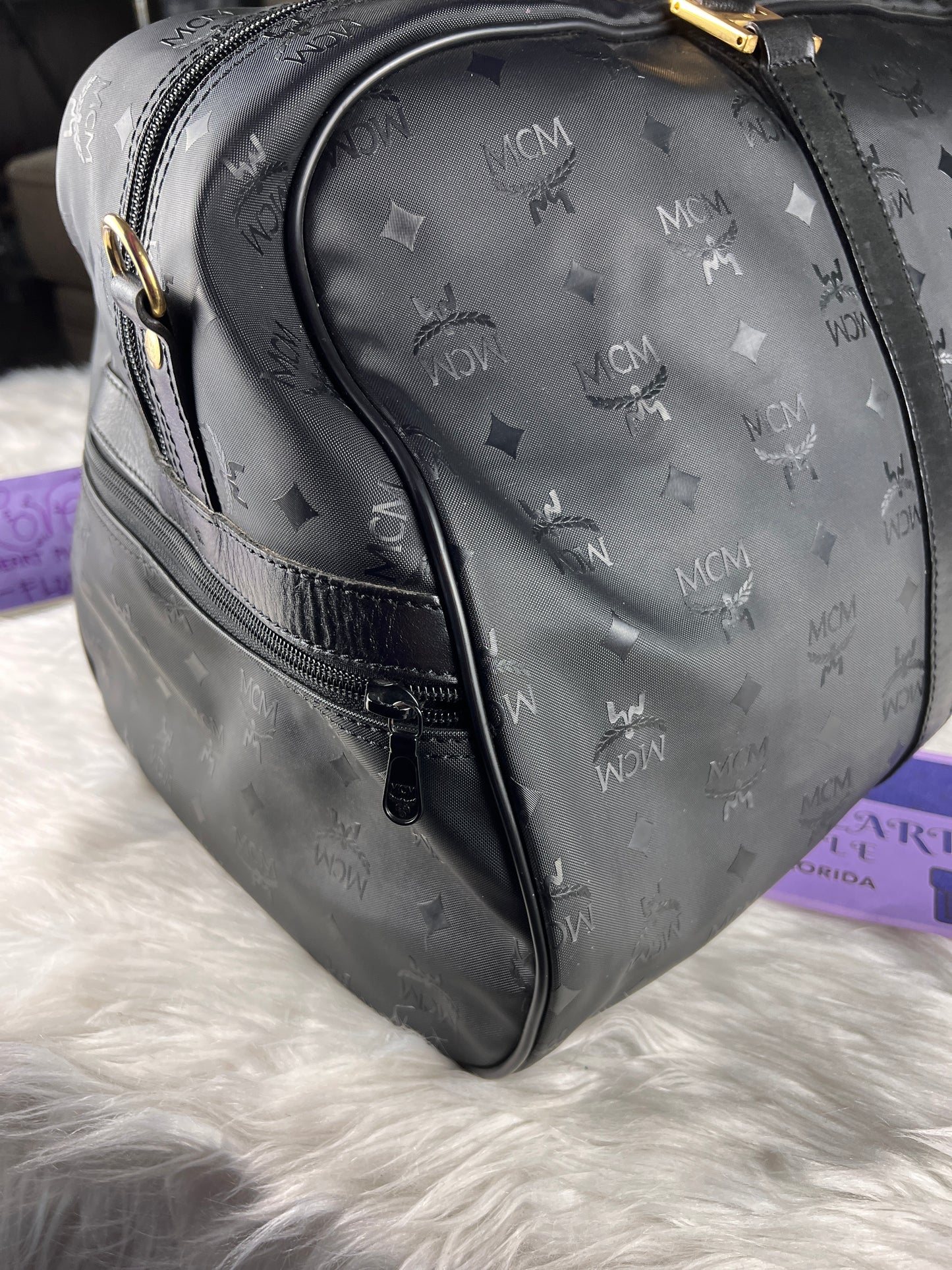 MCM TRAVEL BAG BLACK 60