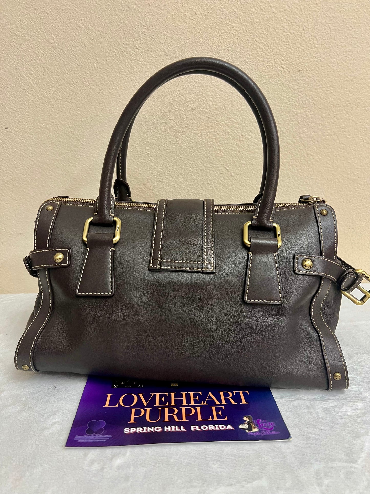 MCM CHOCO BROWN TOTE