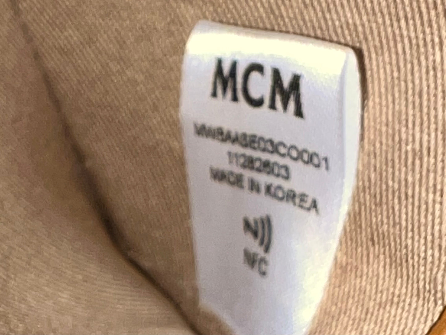 MCM MINI BOSTON COGNAC
