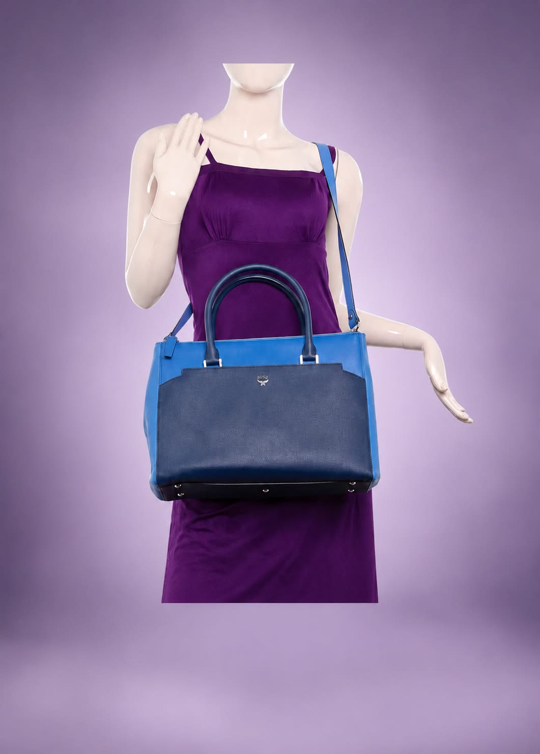 MCM SAFFIANO BLUE
