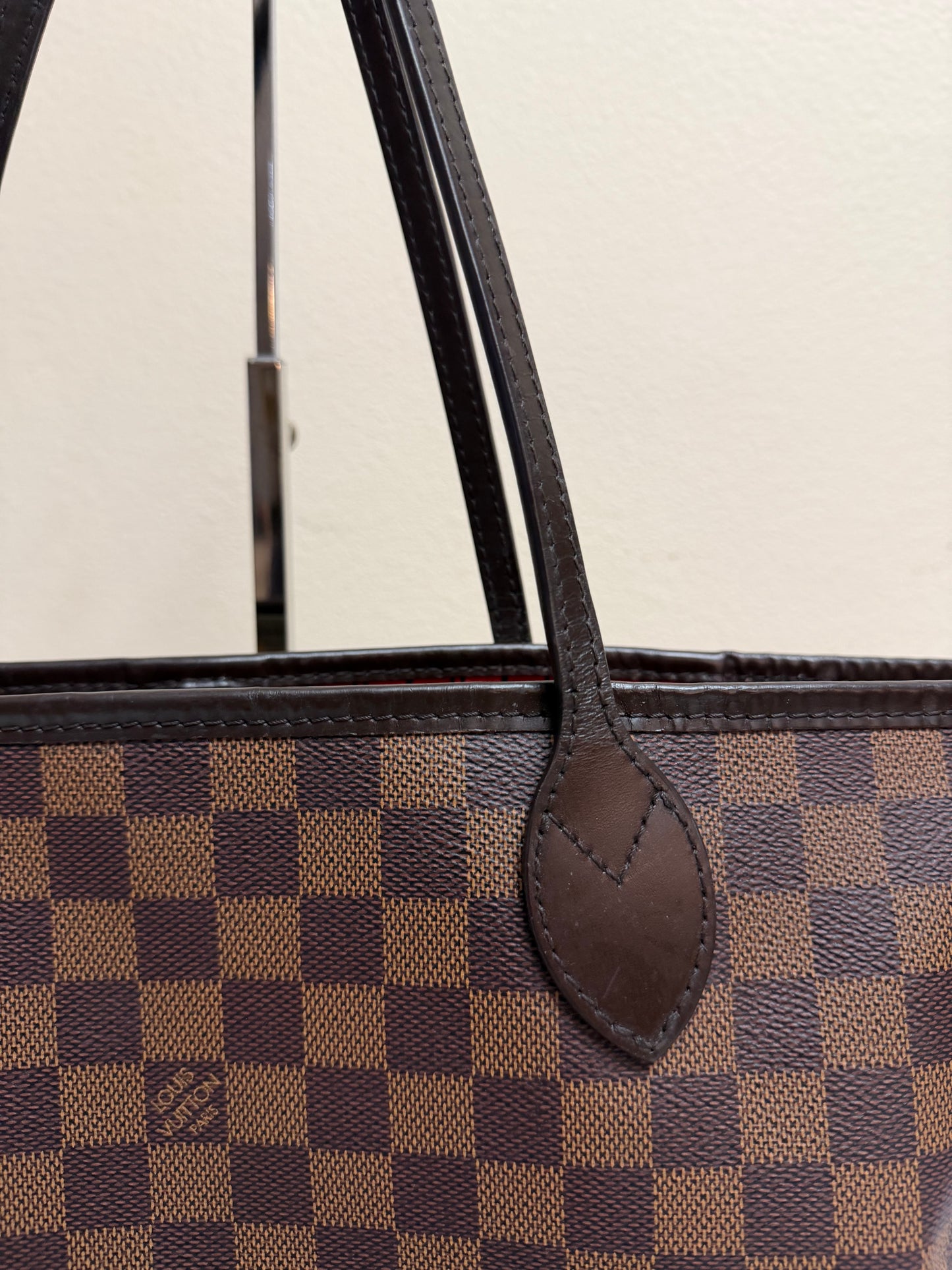 NEVERFULL MM W/ POUCH DAMIER EBENE
