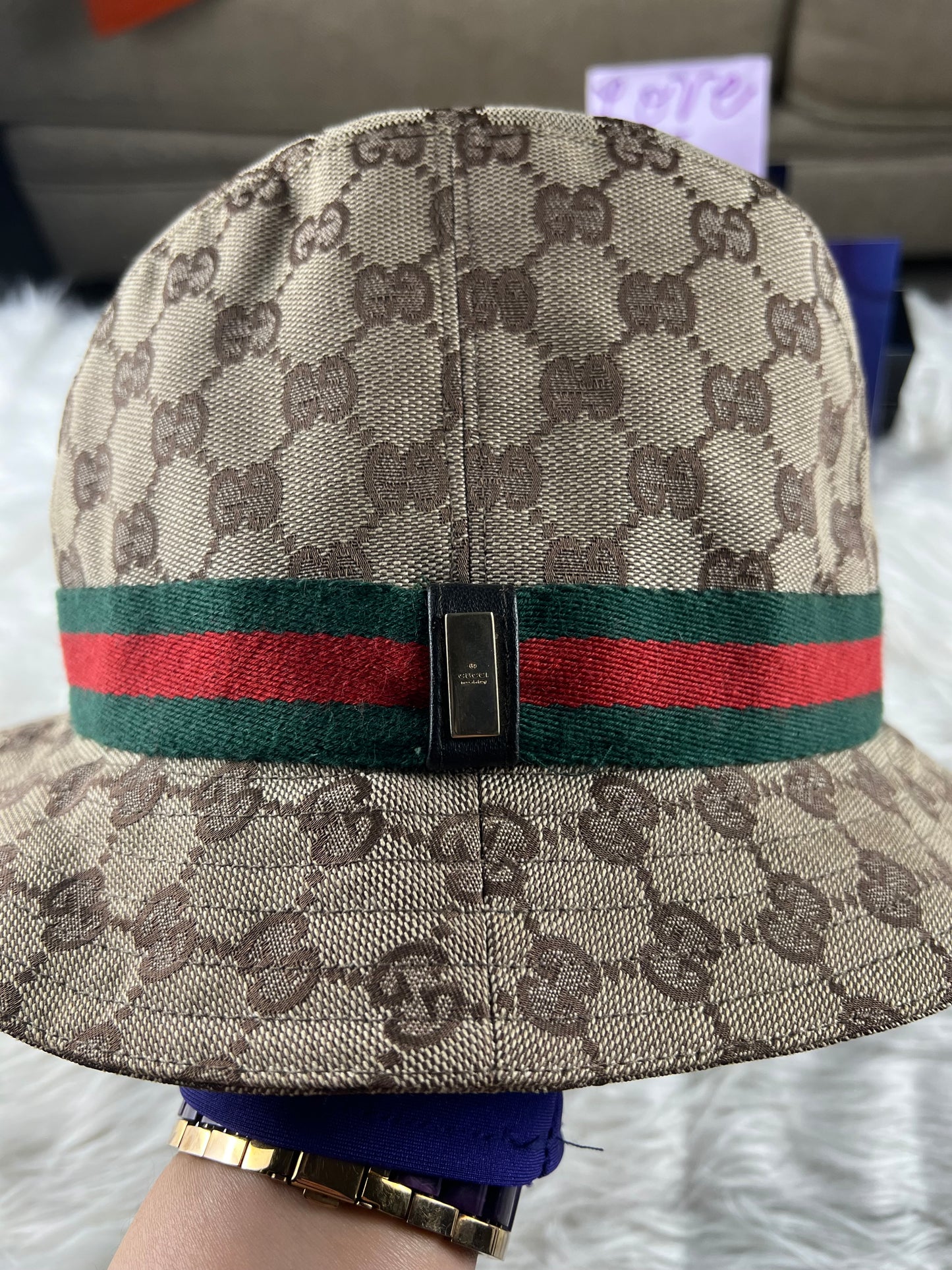 BUCKET HAT BROWN L