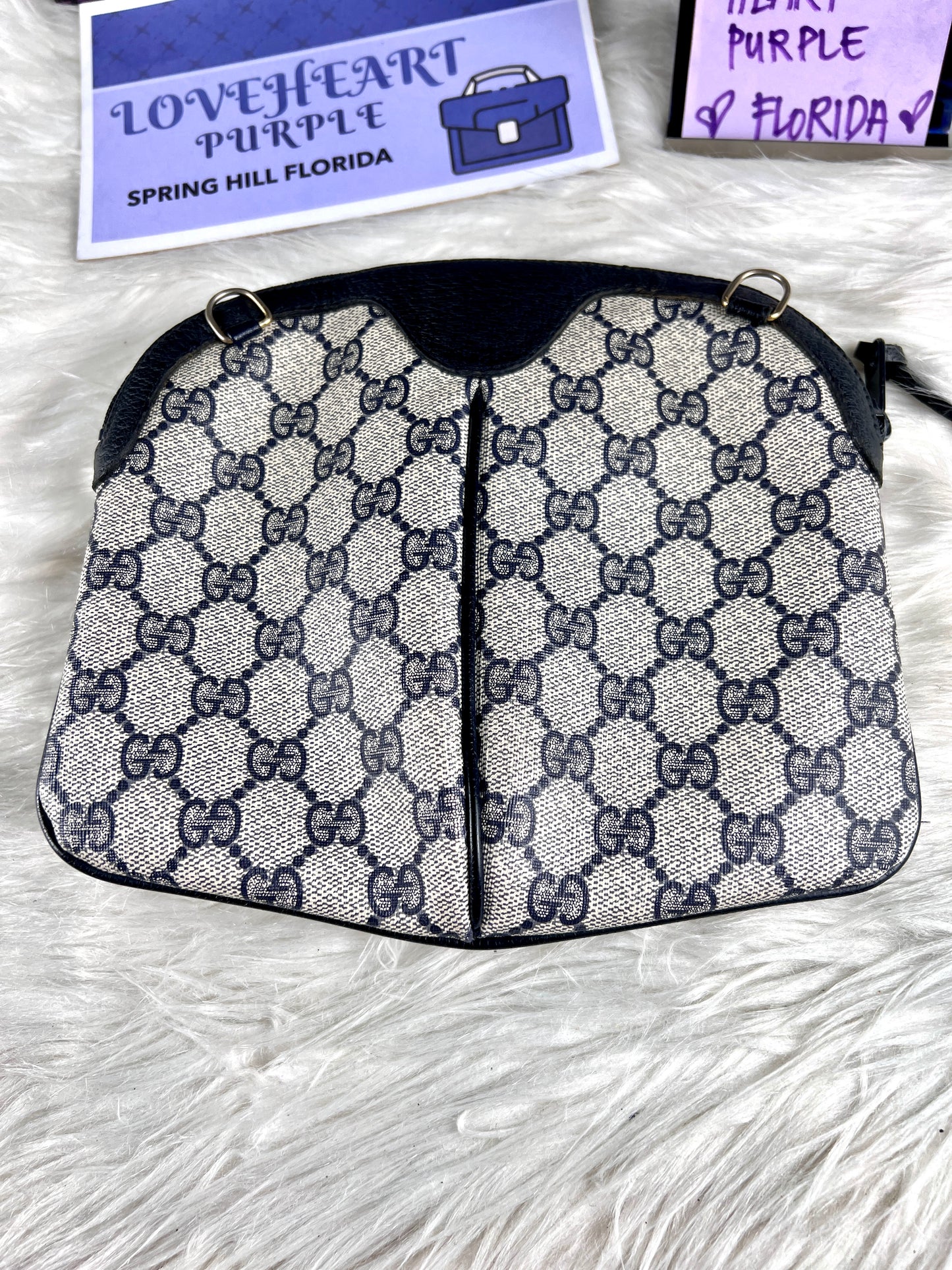 SUPREME NAVY SHERRYLINE VINTAGE CROSSBODY BAG