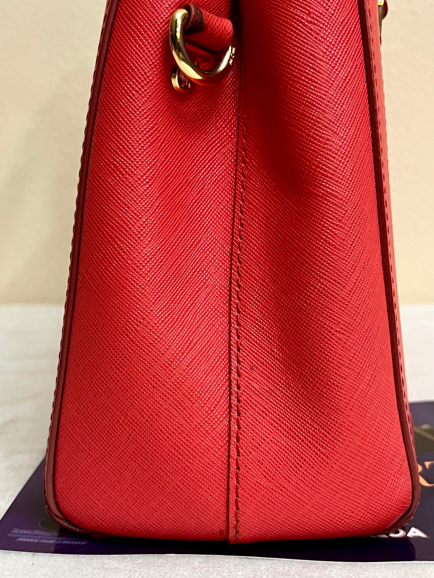 MCM SAFFIANO RED