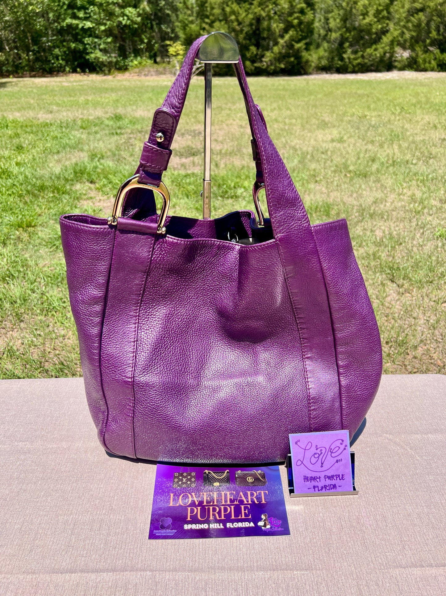 PURPLE TOTE BAG